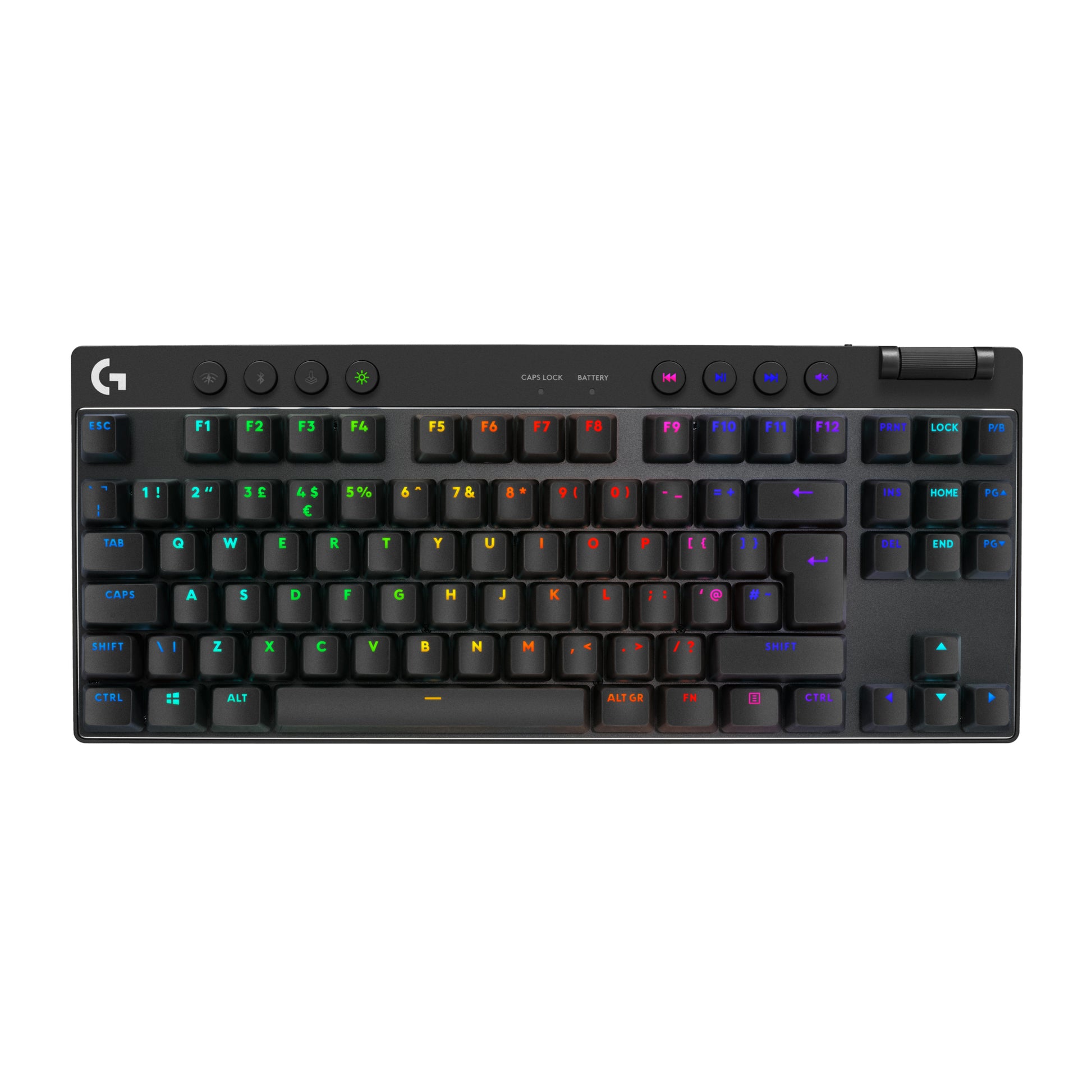 Logitech G PRO X TKL – Tastatur – Mechanisch, RGB – Bluetooth & 2,4 GHz USB-A (Empfänger) – QWERTZ (CH) – Schwarz