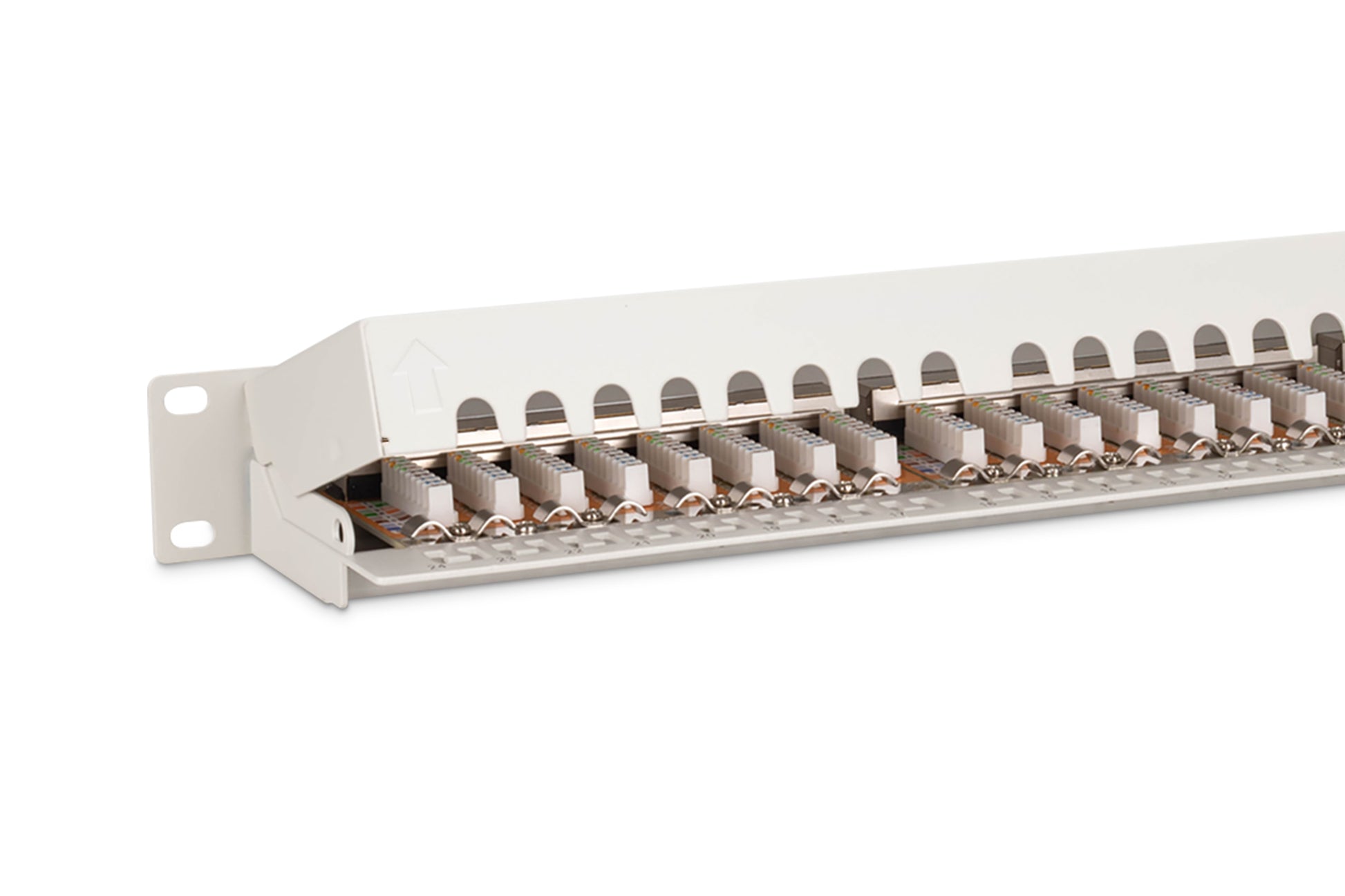 Digitus Cat6 (Klasse E) Patchpanel – 24× RJ-45, LSA, 1U, Grau