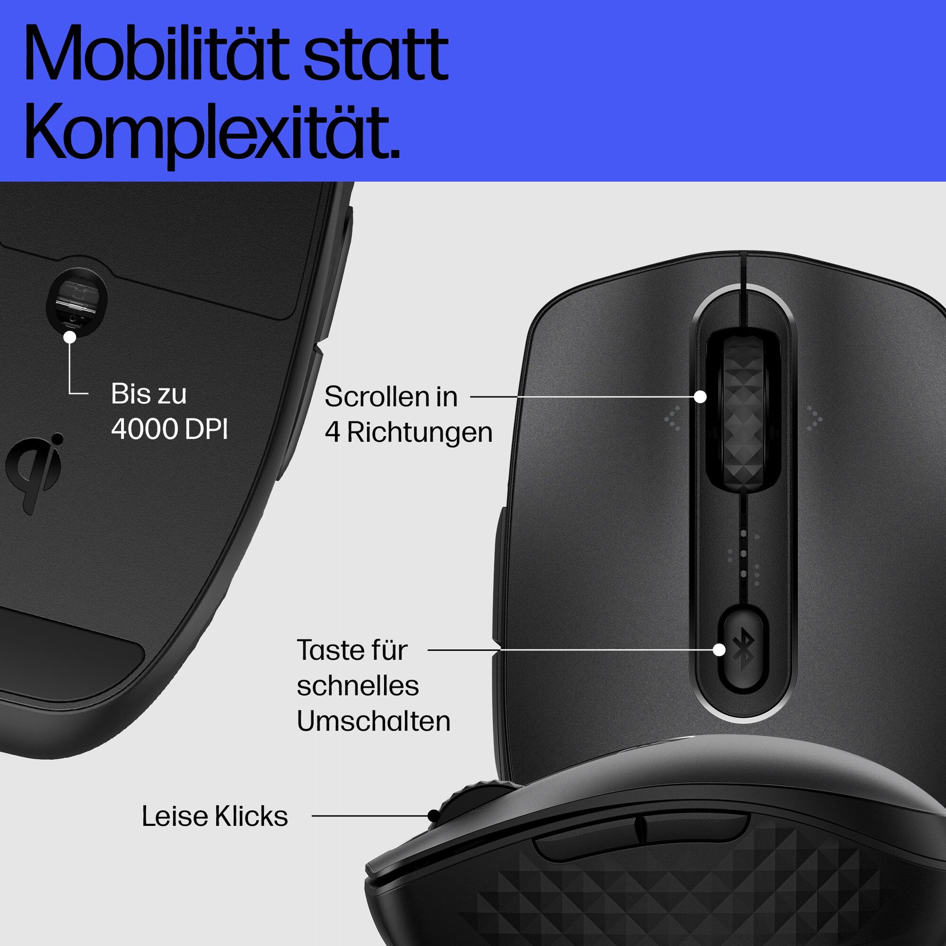 HP 690 Qi-Ladefunktion Maus – kabellos