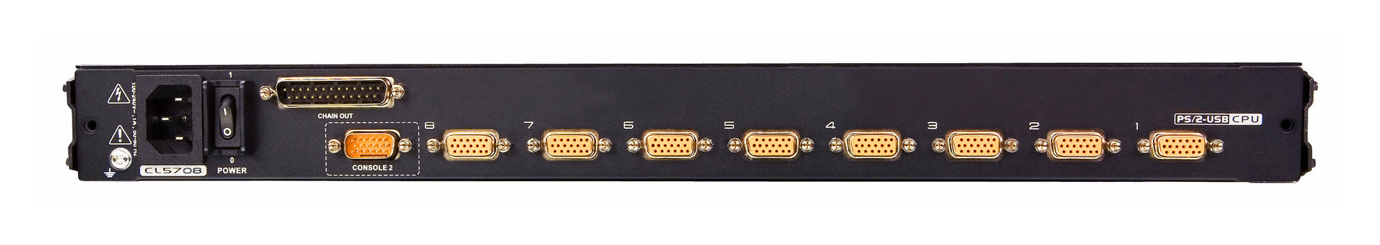 ATEN KVM-Switch, 8 Port, 17" LCD, Schweizer/DE-Tastatur