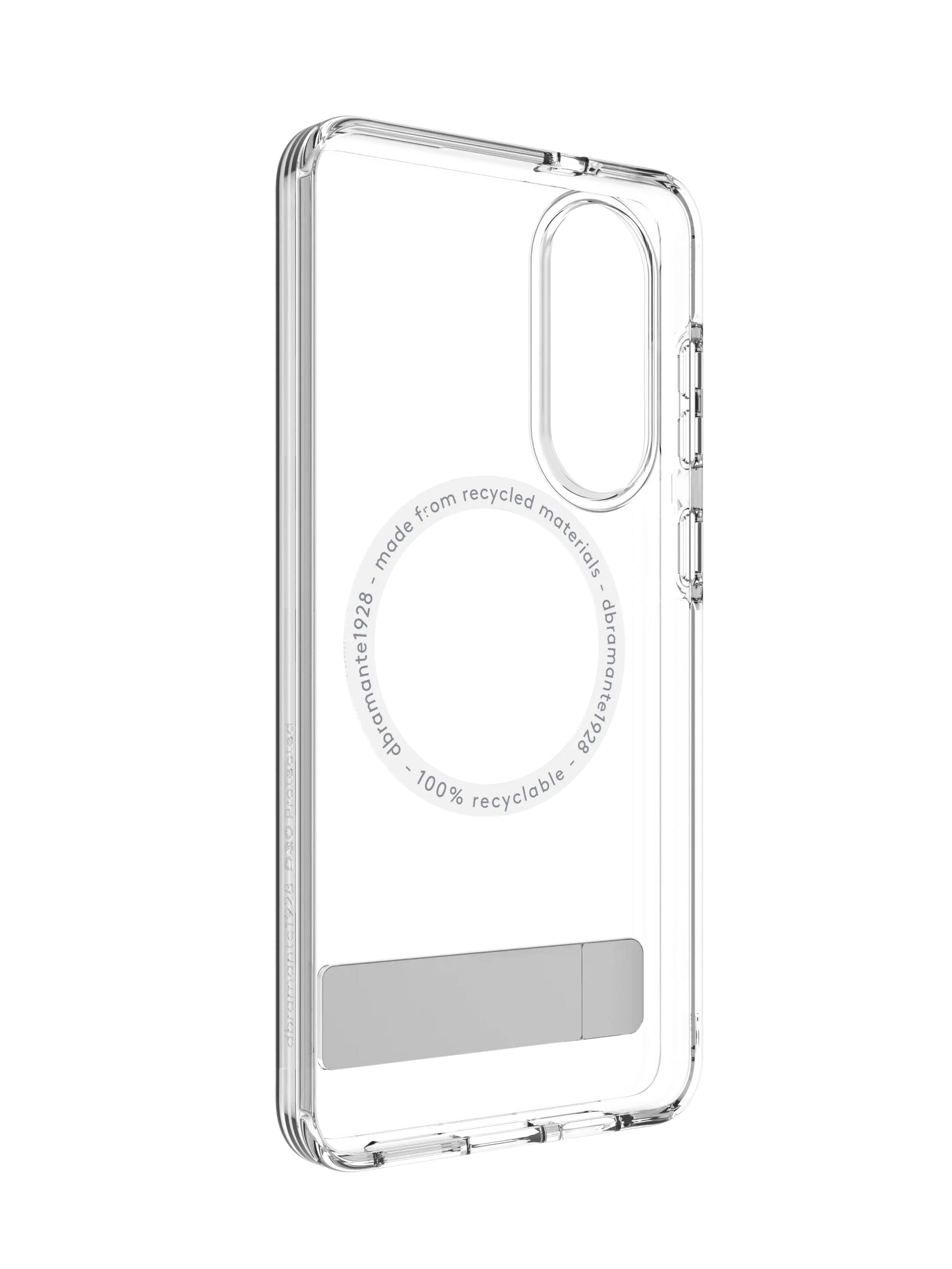 dbramante1928 Backcover – für Samsung Galaxy S25 Edge, Transparent, Textmuster