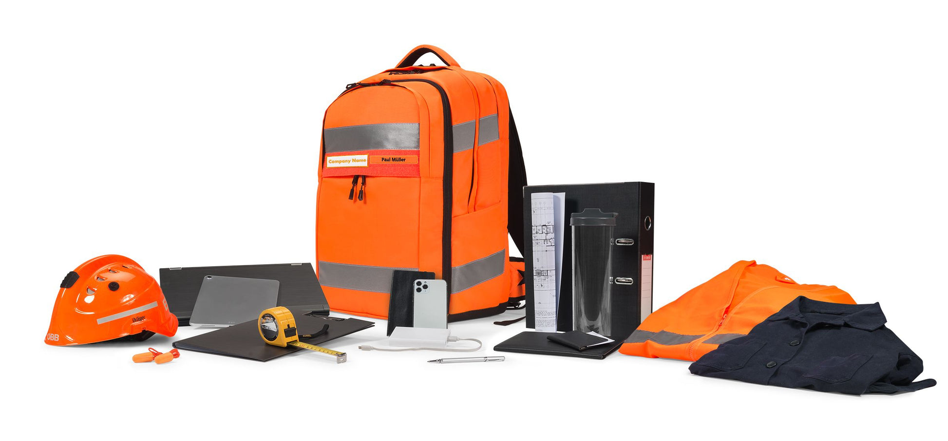 DICOTA HI-VIS – Freizeit-Rucksack – 32–38 l, orange