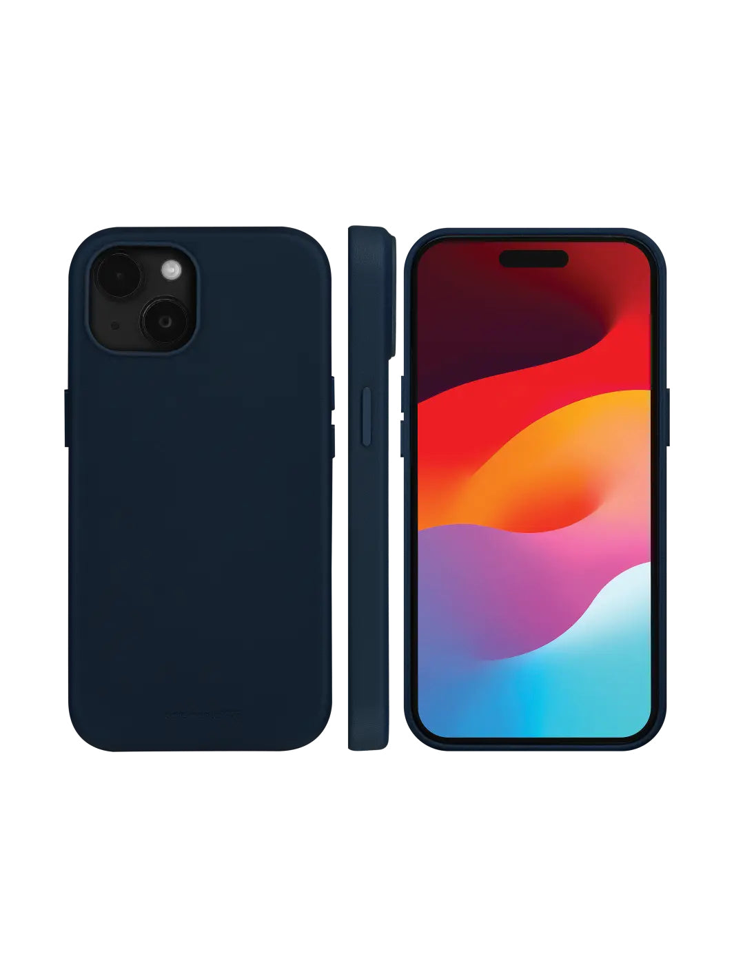 dbramante1928 Roskilde Backcover – für Apple iPhone 15 Plus, MagSafe, Leder, Blau, bis 1,2 m Sturzsicher