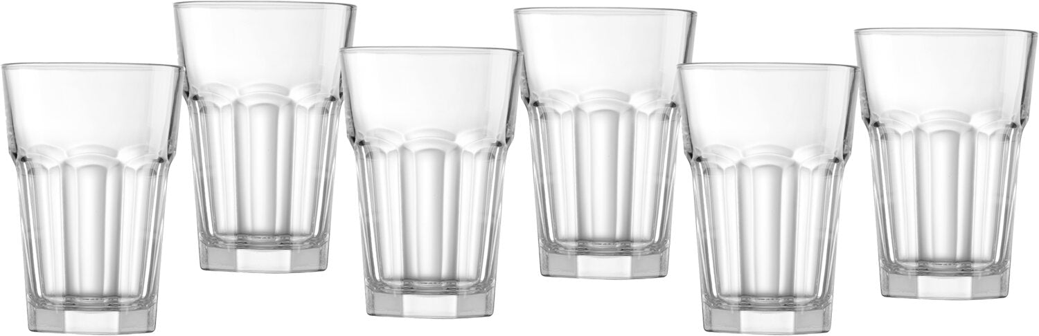 Ritzenhoff & Breker Trinkgläser Riad – 6er Set, 420 ml, Glas, Transparent, spülmaschinenfest