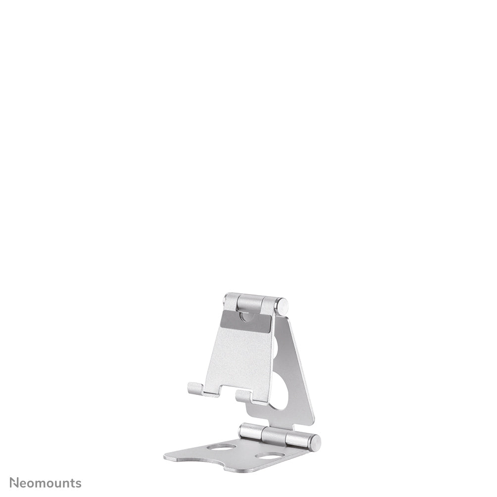 Neomounts Tischständer, faltbar, verstellbar – für bis 4,7" – Silber, Aluminium