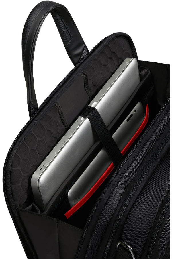 Samsonite Pro-DLX 6 Notebook-Tasche – 16/23 l, wasserabweisend, RFID-Fach, Nylon, schwarz