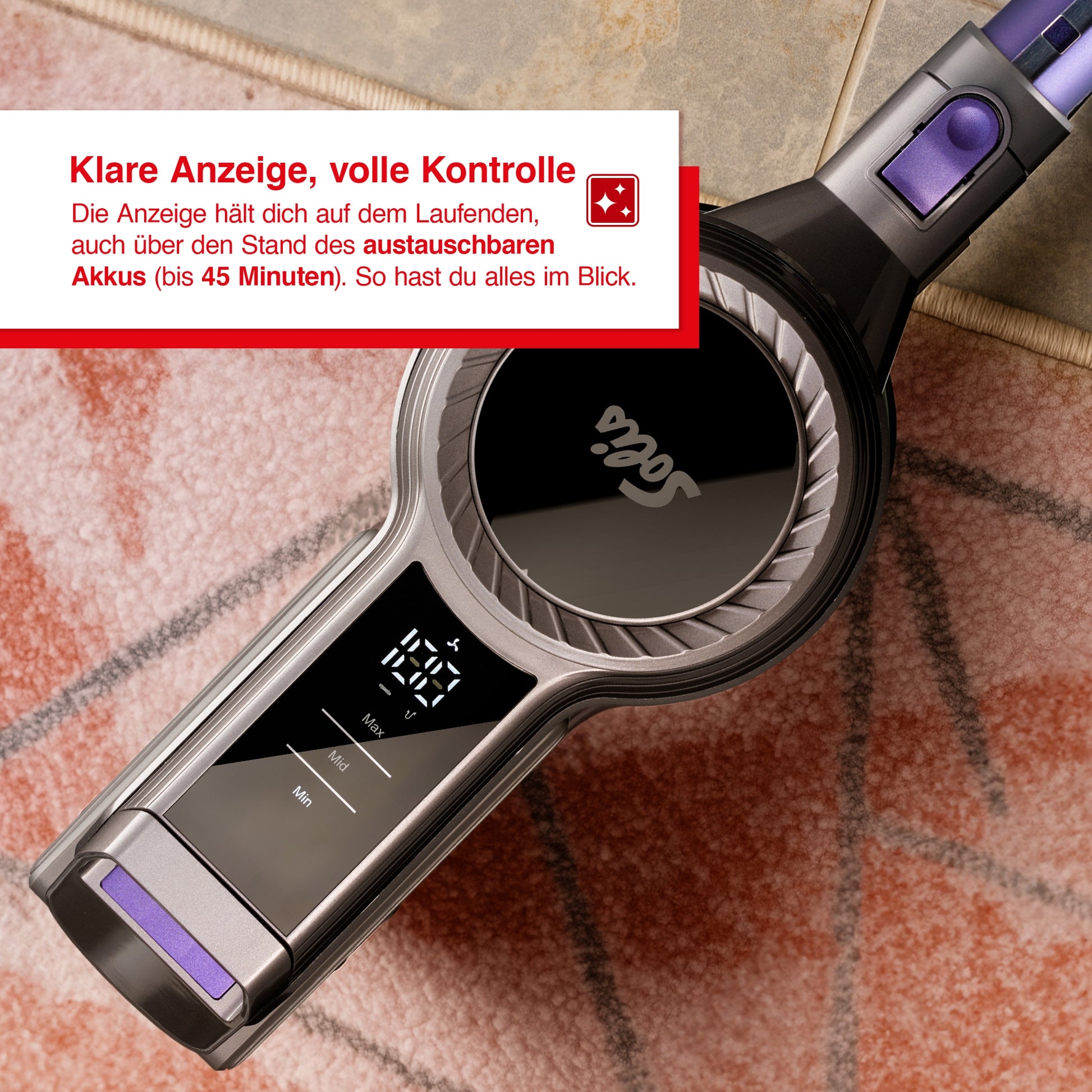 Solis Akkustaubsauger Flexi Vac Cleaner 350 – 45 min, 350 W, Behälter 1 l