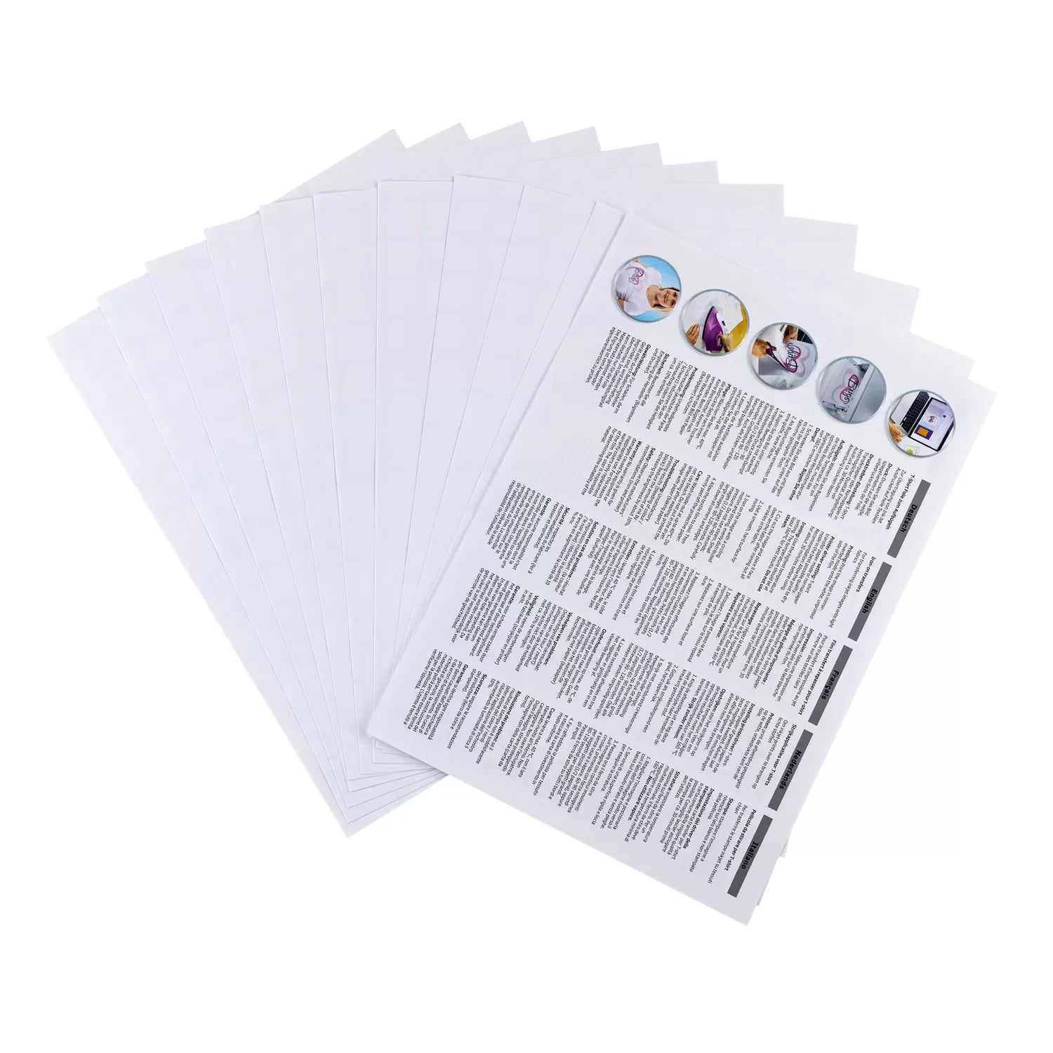 HERMA Transferpapier – für Inkjetdrucker, für helle Textilien, A4 (210 × 297 mm), bis 40 °C, 10 Blatt