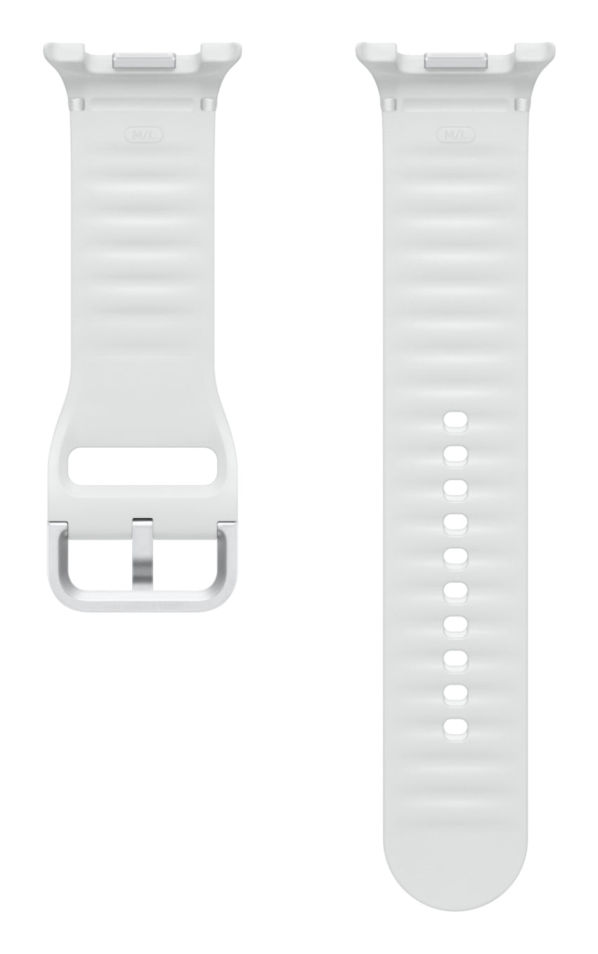 Samsung Sportarmband, Weiss, M/L, für Galaxy Watch8, Watch8 Classic