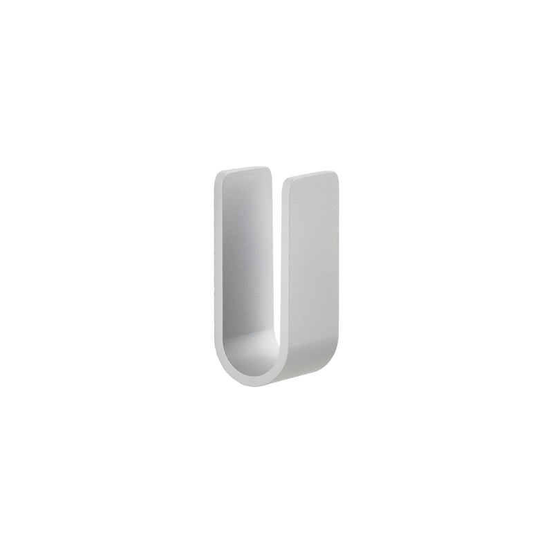 Zone Denmark Haken Ume – 3,4×3,5×8 cm, Aluminium, Wandmontiert, Hellgrau