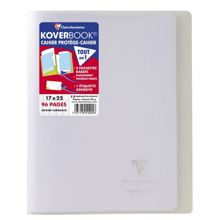 Clairefontaine Notizheft – 170 × 220 mm – 48 Blatt – 90 g/m² – Softcover, Einstecktasche, gemustert, PEFC