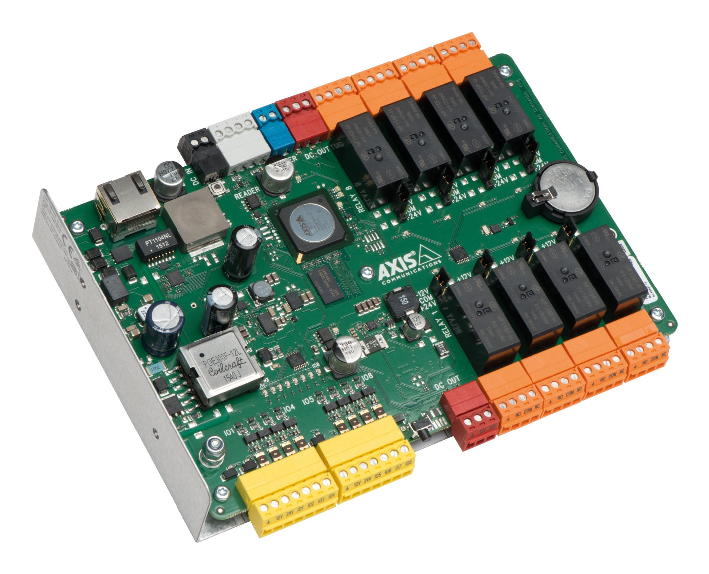 Axis A9188 Netzwerk I/O-Relaismodul – 8 Kanäle (Relais) – 12–24 V – Mehrfarbig