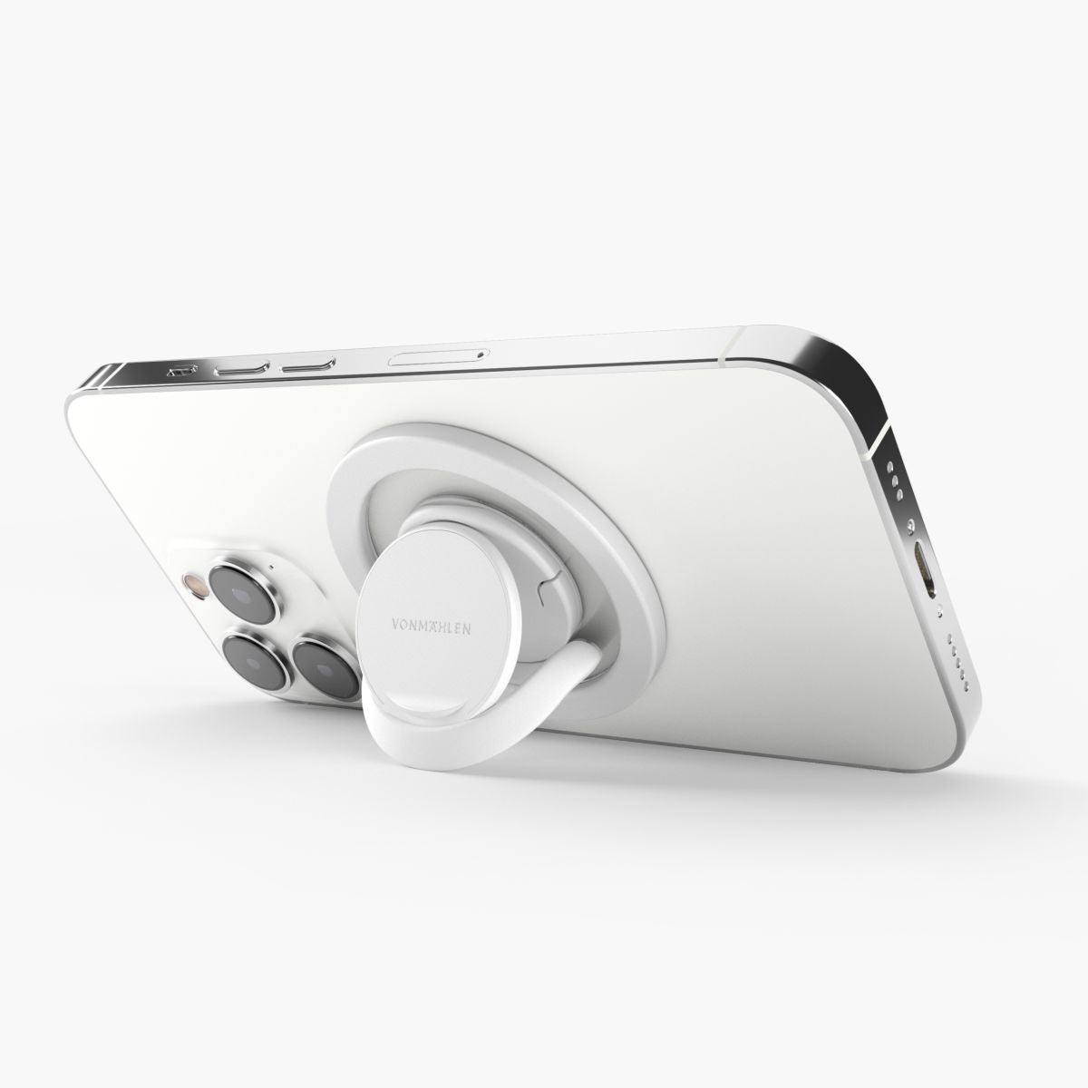 Vonmählen Backflip Mag – Foto-/Video-Griff – magnetisch, MagSafe – für iPhone (MagSafe) – Weiss