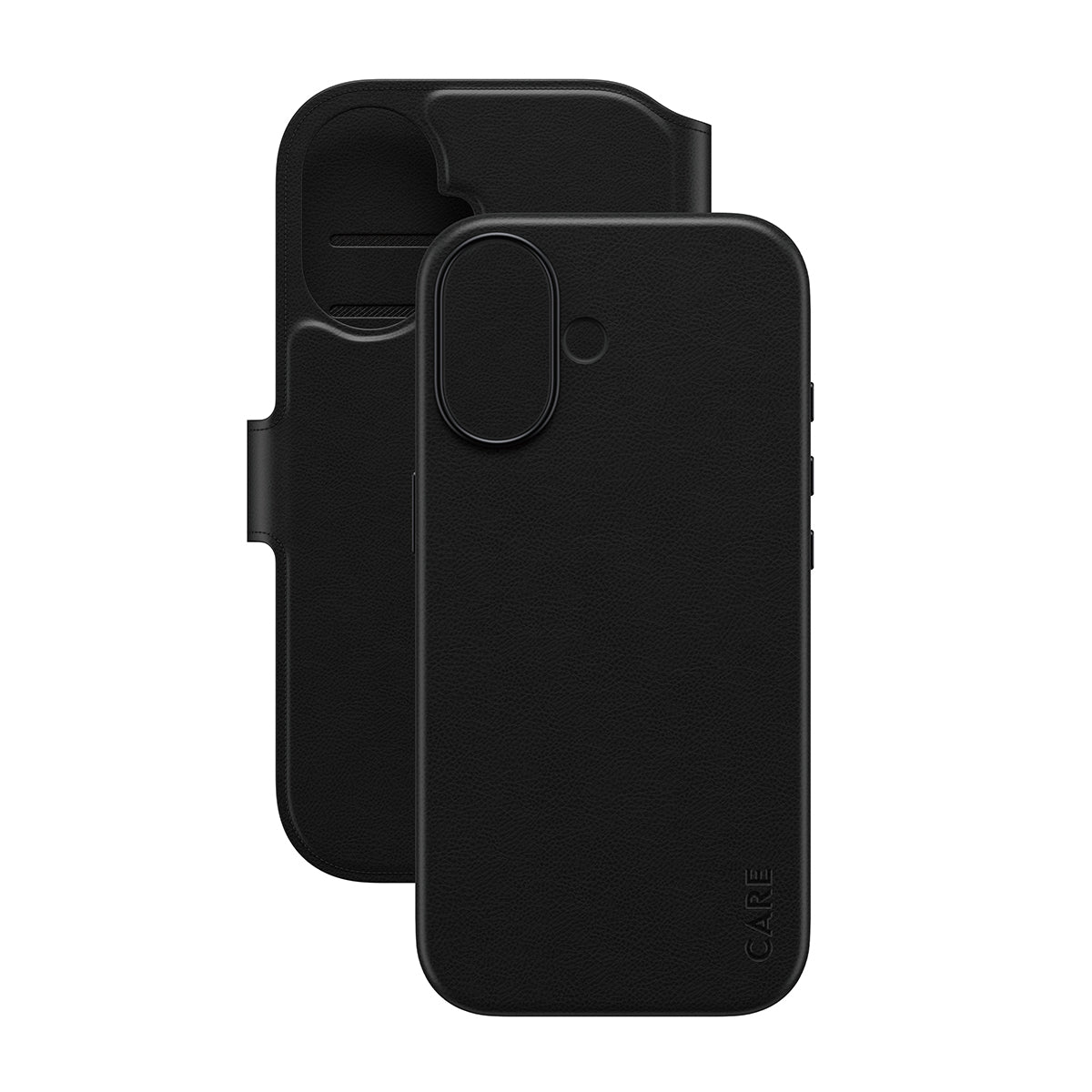 PanzerGlass Booklet-Hülle – für Apple iPhone 17 – schwarz – Kunstleder – MagSafe-kompatibel, mit Kartenfach