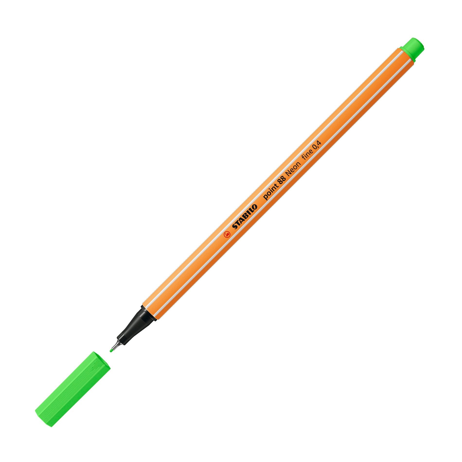 STABILO Fineliner 0,4 mm – Neongrün