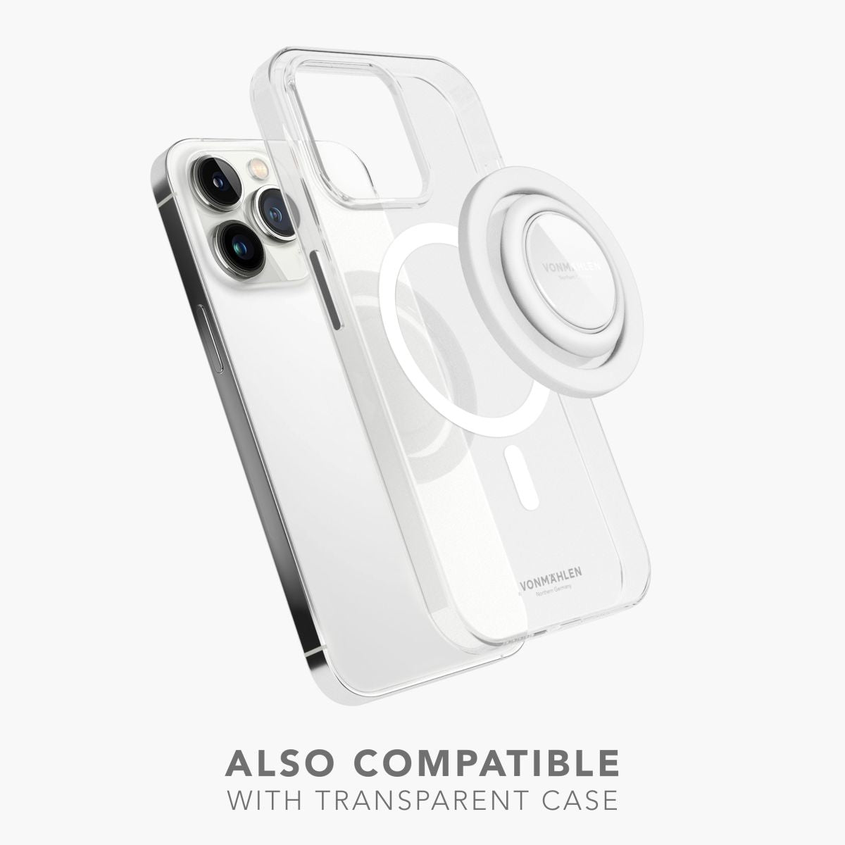 Vonmählen Backflip Mag – Foto-/Video-Griff – magnetisch, MagSafe – für iPhone (MagSafe) – Weiss