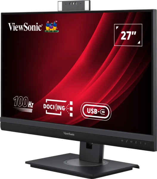 ViewSonic VG2757V-2K – Monitor, 27" 2560 × 1440 (WQHD), IPS, Webcam, USB-C, HDMI, DP, Lautsprecher
