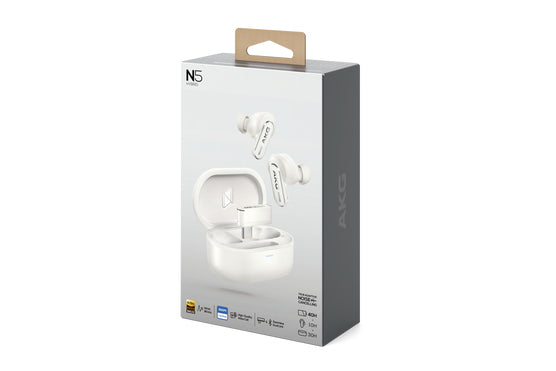 AKG N5 – In-Ear Kopfhörer – Bluetooth, ANC – Weiss – bis 10 h