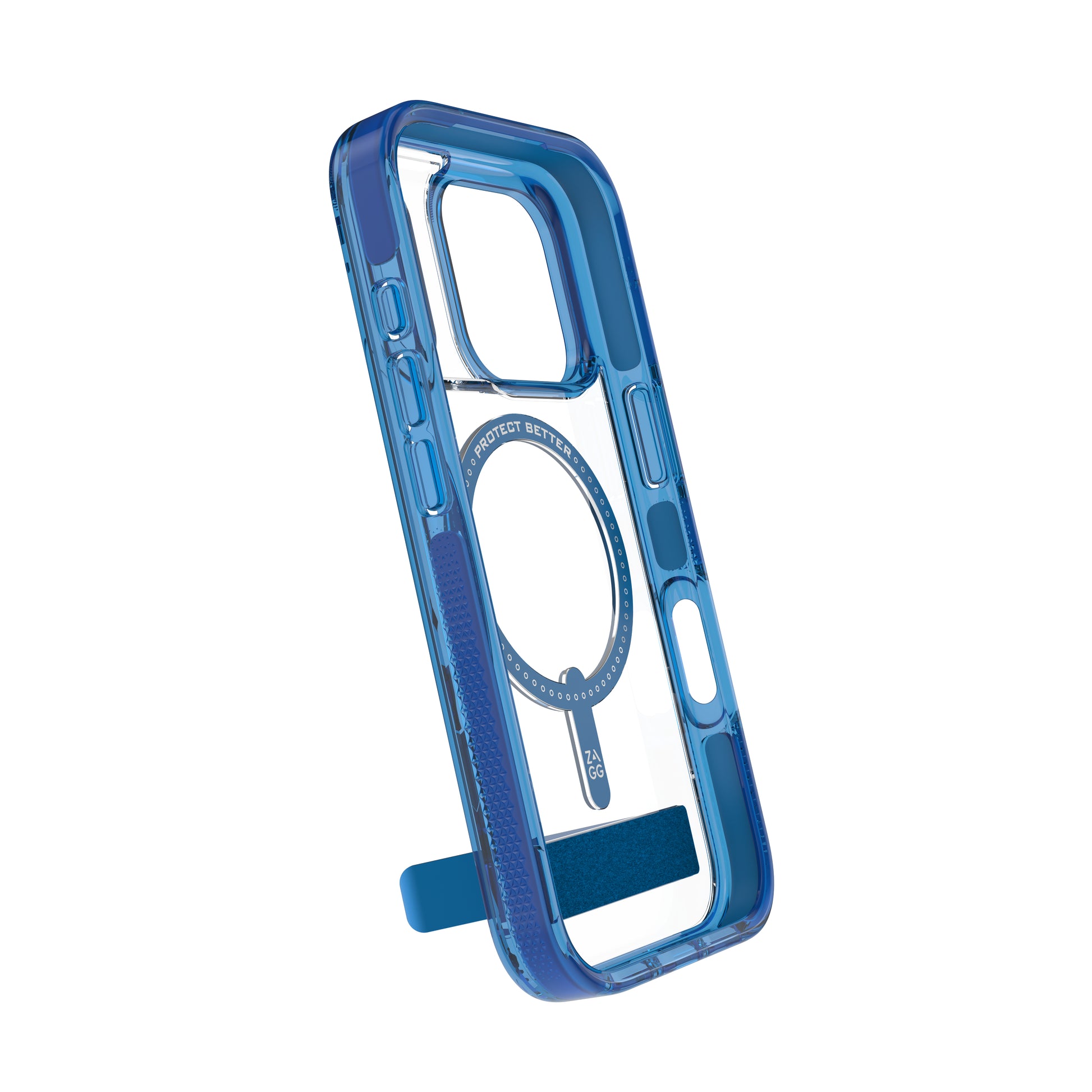 ZAGG Santa Cruz Snap Backcover – für Apple iPhone 17 Pro – Graphen, Blau/Transparent, bis 4 m sturzsicher