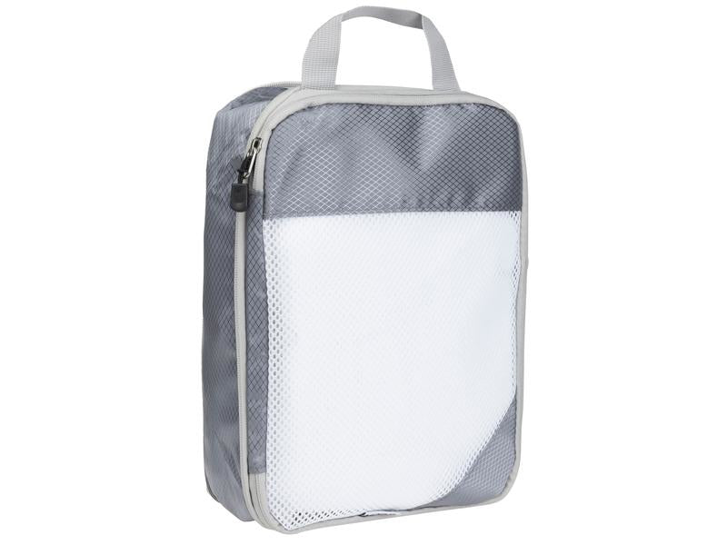 KOOR Packhilfen-Set (Grösse S) – mit Reissverschluss, Tragegriff – 30×9×20 cm – Grau – Polyester – 2-teilig