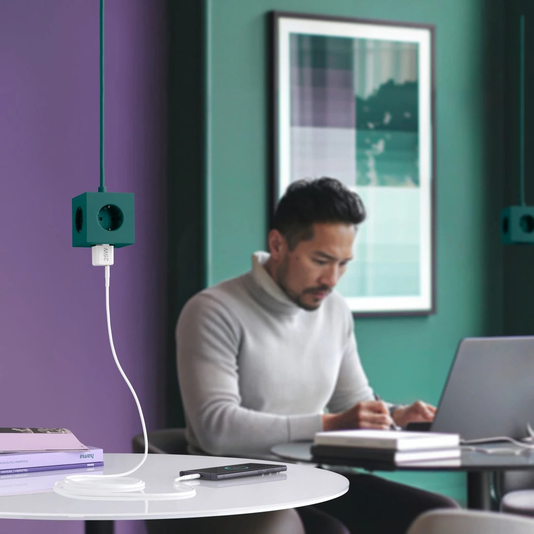 Hama 00201981 USB-Ladegerät 25 W – USB-C×1 – PD 3.0, QC 3.0, EU-Stecker (Typ C) – Weiss