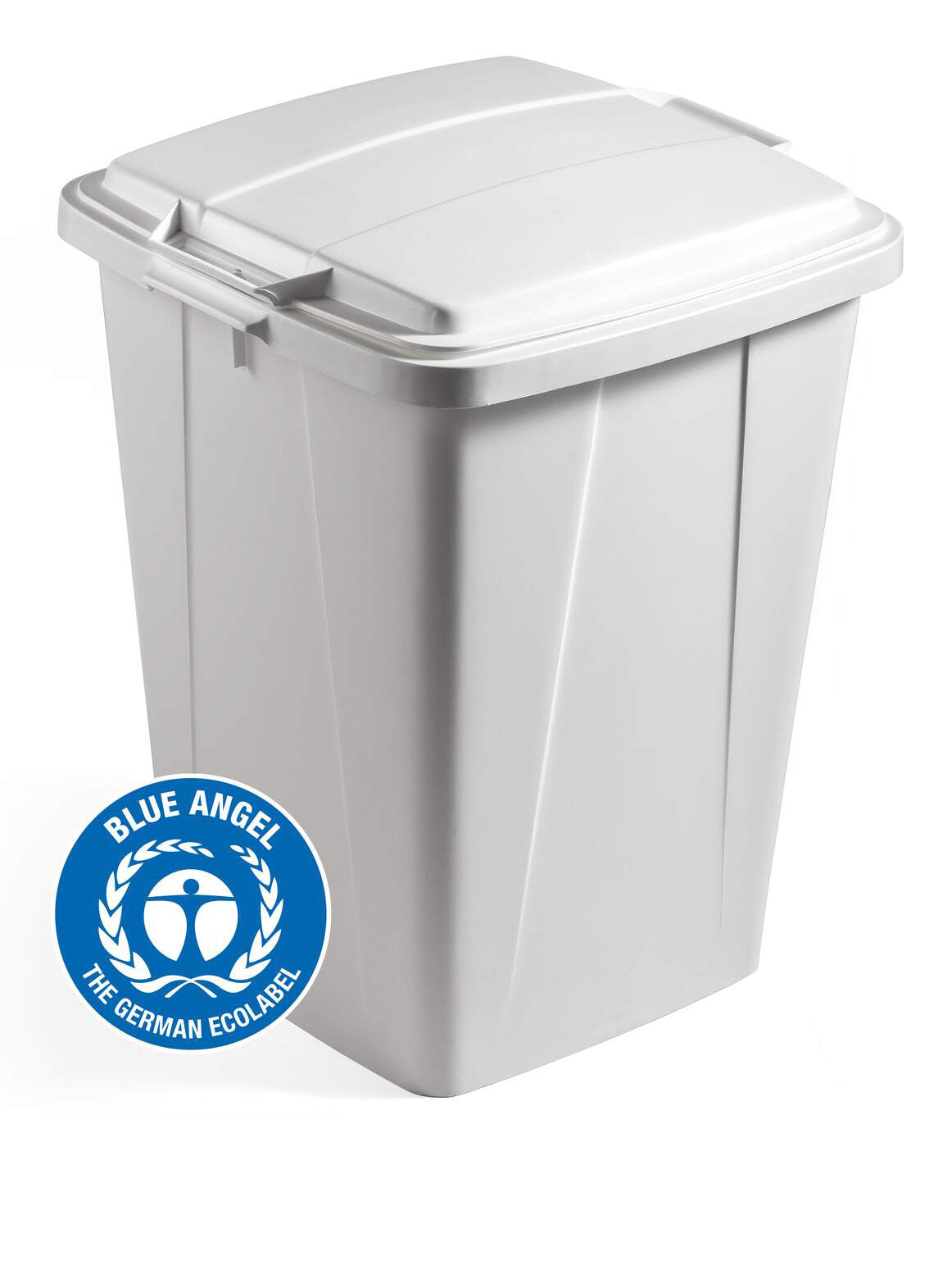 Durable Recyclingbox DURABIN ECO – 90 l – Kunststoff, rechteckig – grau