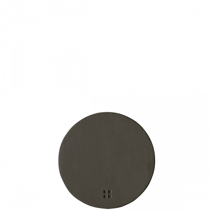 Sola Glasuntersetzer – Ø 11,0 cm, Kunstleder/Kunststoff, Anthrazit
