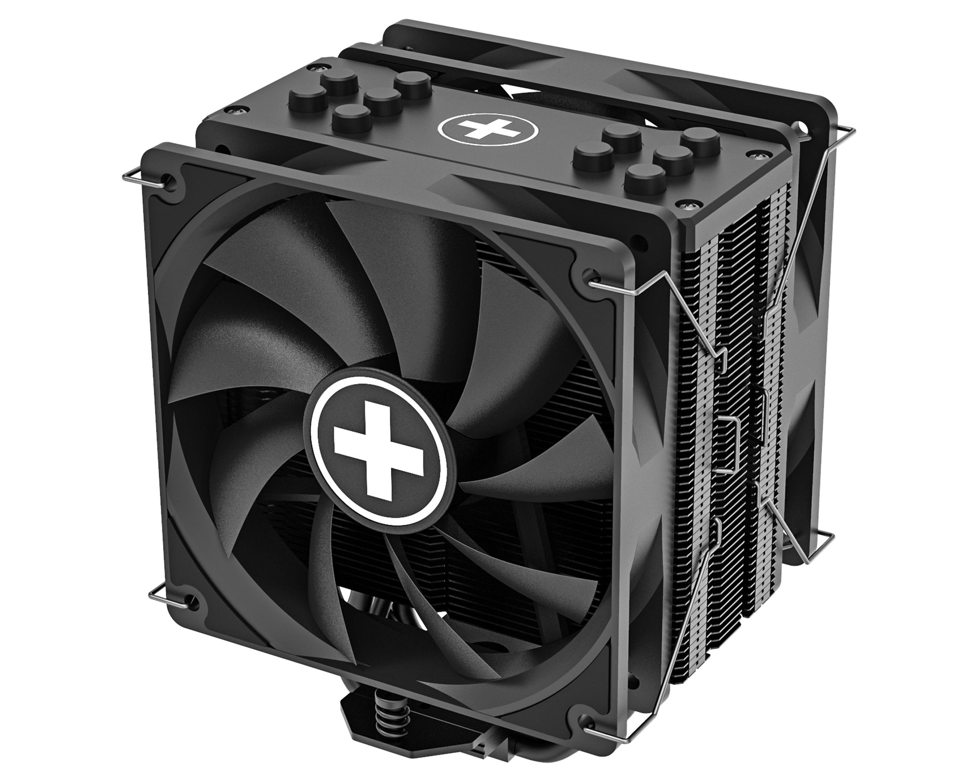 Xilence M705D – CPU-Kühler – 2×120 mm PWM, 5 Heatpipes, 220 W, Schwarz, für AM5, AM4, LGA 1700 und andere
