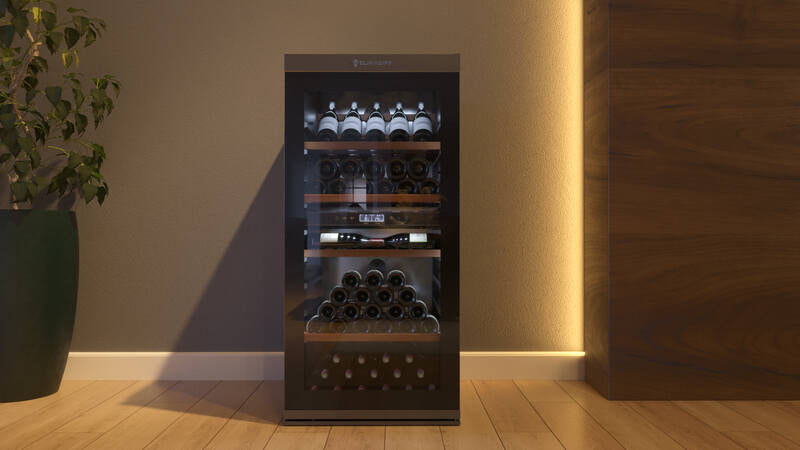 Climadiff Weinkühlschrank MILLESIME140DB – 293 l, 220/240 V, Kompressor, Energieeffizienzklasse F