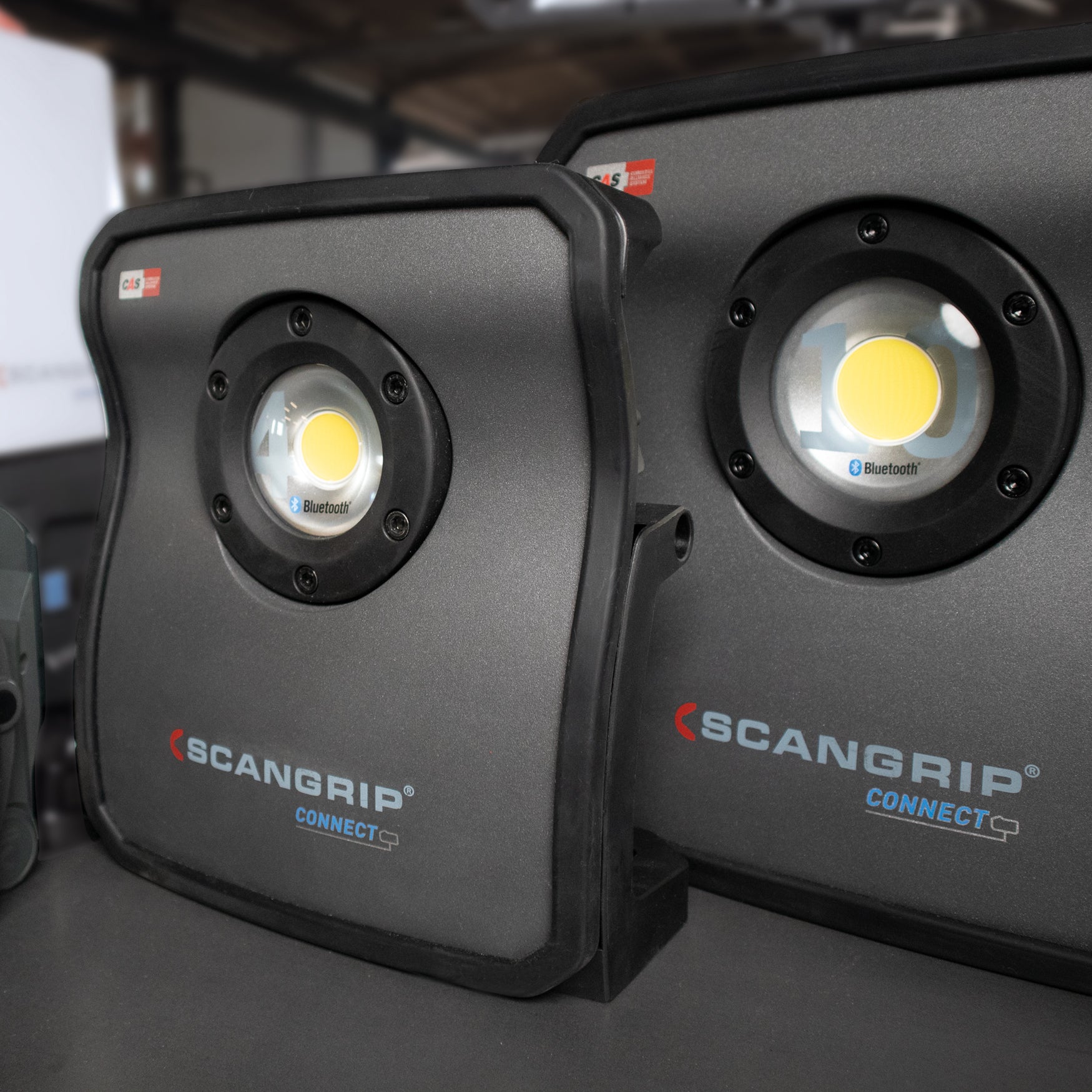SCANGRIP Arbeitsleuchte Nova 4 Connect – 4000 lm, 30 W, IP65, Akku/Netz, dimmbar – Schwarz