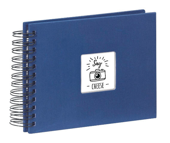 Hama Fotoalbum Wiro Fine Art – blau, mit Pergaminzwischenblättern, Papier, 240 × 170 mm