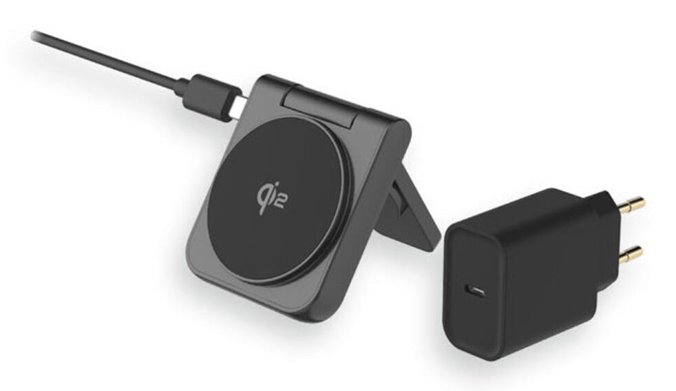 LMP Twist Ladepad – 15 W, Qi2, 2-in-1 – für Smartphones, Apple Watch