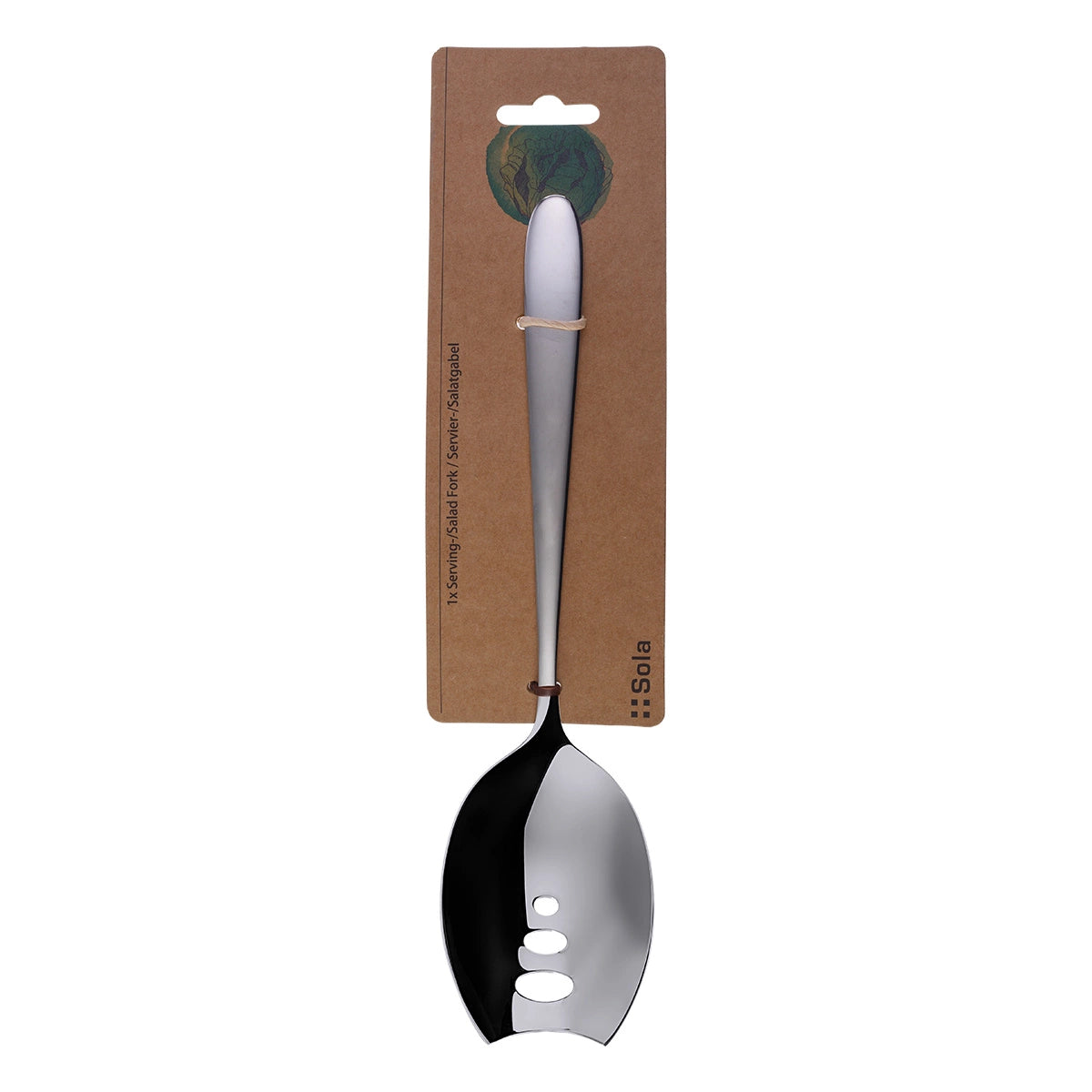 Sola Basic Alpha Salatbesteck – 26 cm, 18/10 Edelstahl, spülmaschinenfest