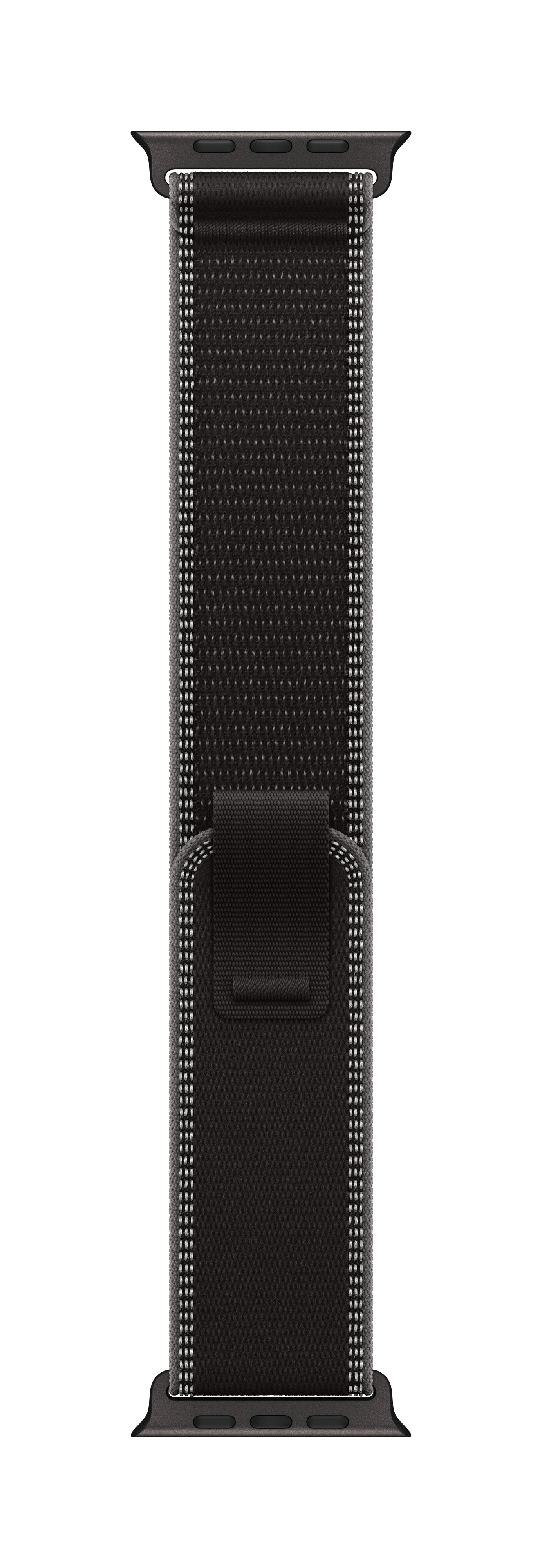 Apple Trail Loop Black Titanium Finish – Armband – für Apple Watch 49 mm, Schwarz, M/L, Nylon