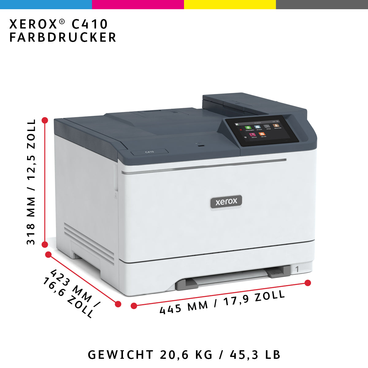 Xerox C410 Duplexdrucker – A4, 40 Seiten/Min.