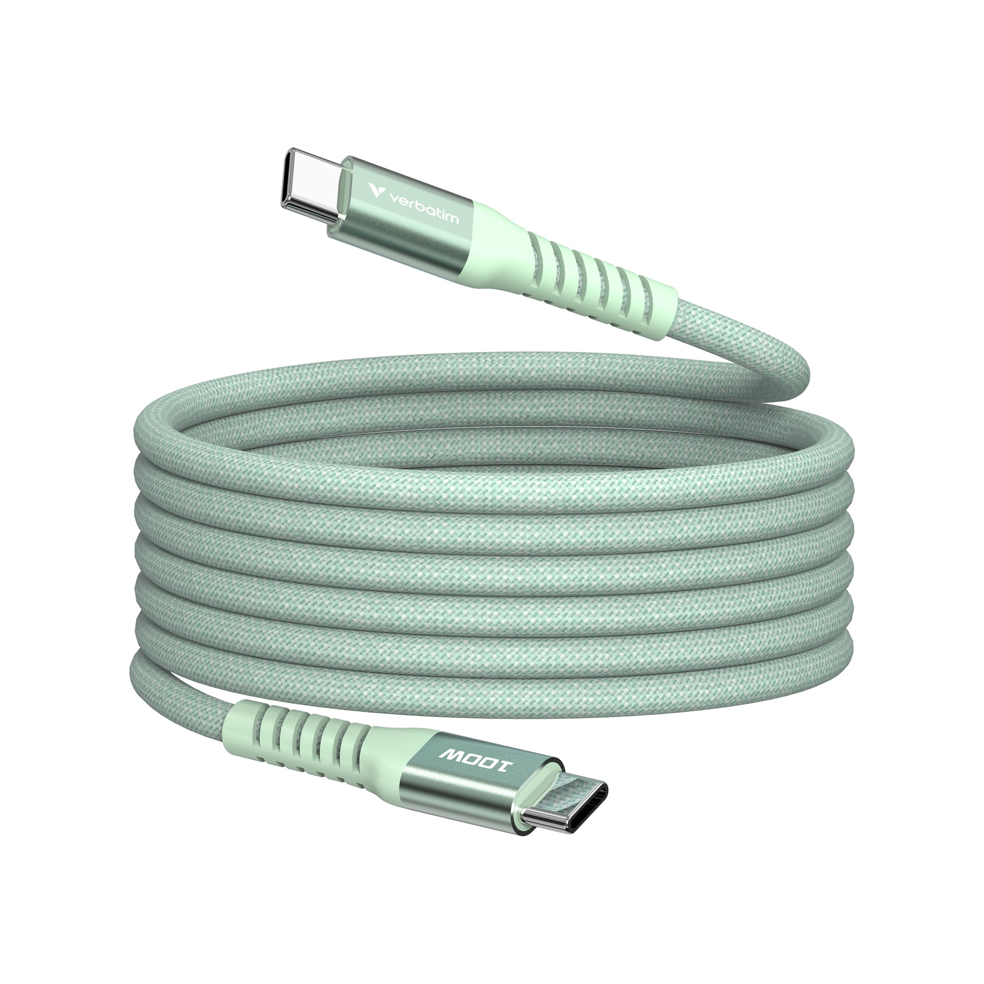 Verbatim USB-C auf USB-C Kabel – USB 2.0 (480 Mbit/s) – 1,2 m – PD 100 W – für Smartphones und mehr