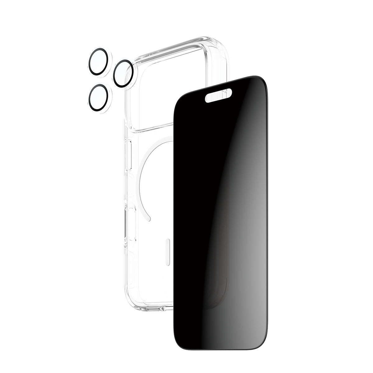 PanzerGlass Schutz-Set 3-in-1 – für Apple iPhone 17 Pro, kratzresistent, anti-fingerprint, Hartglas