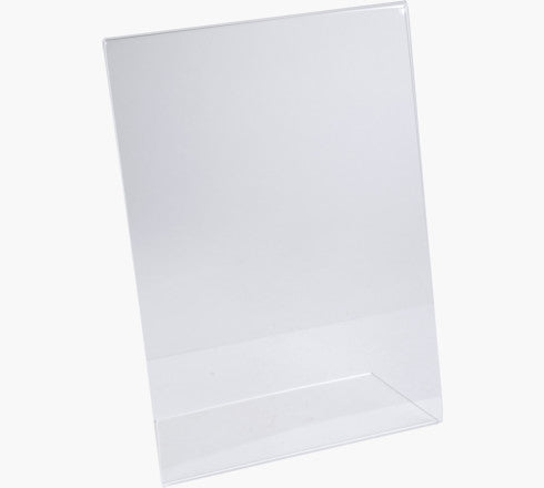 Exacompta Tischaufsteller – für A5 – 1 Fach – Hochformat – transparent – Acryl – 150×214×76 mm