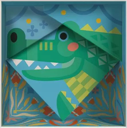 Ravensburger CreArt – Bastelset – Krokodil – 20 × 20 cm – ab 7 Jahren