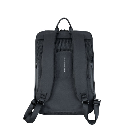 Vonmählen Horizon – Notebook-Rucksack – für 15,6"-Notebook, 20 l, Mikrofaserleder, schwarz, USB-Anschluss