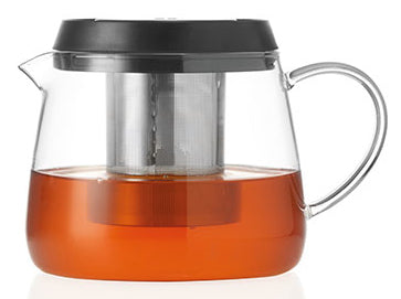Montana Teekanne – 1,3 l, Ø 18,0 cm, H 15,0 cm, Borosilikatglas/Kunststoff (PP), mit Edelstahlfilter