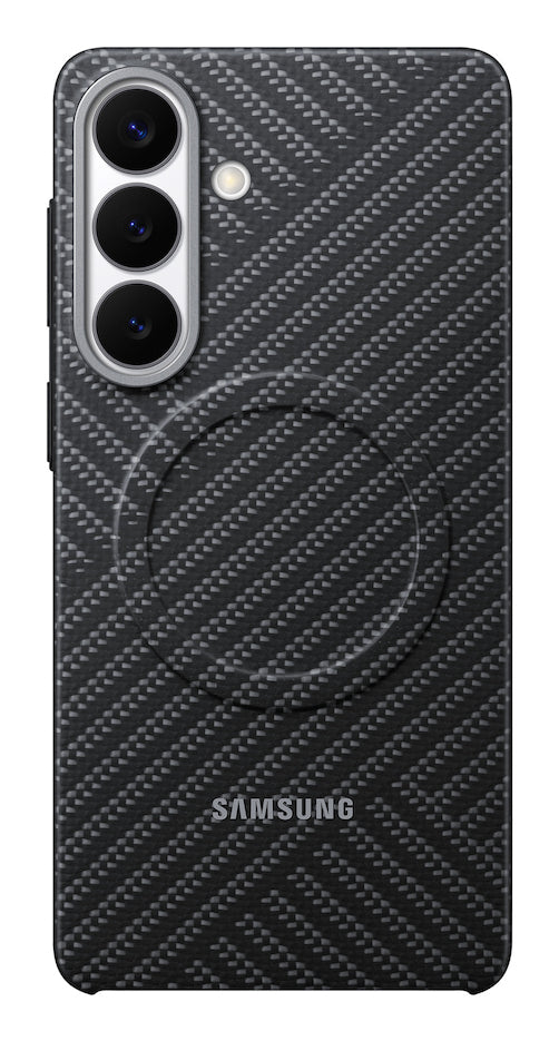 Samsung M2 Backcover – für Samsung Galaxy S26+, Dunkelgrau, Karbonfaser, kratzresistent