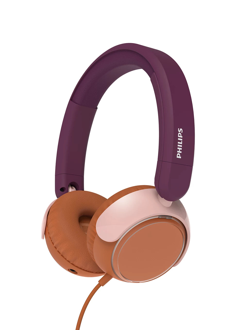 Philips TAK2000MP/00 Kinderkopfhörer – On-Ear, Stereo, Kabel, 3,5 mm Klinke, 85 dB Lautstärke-Limit, Magenta