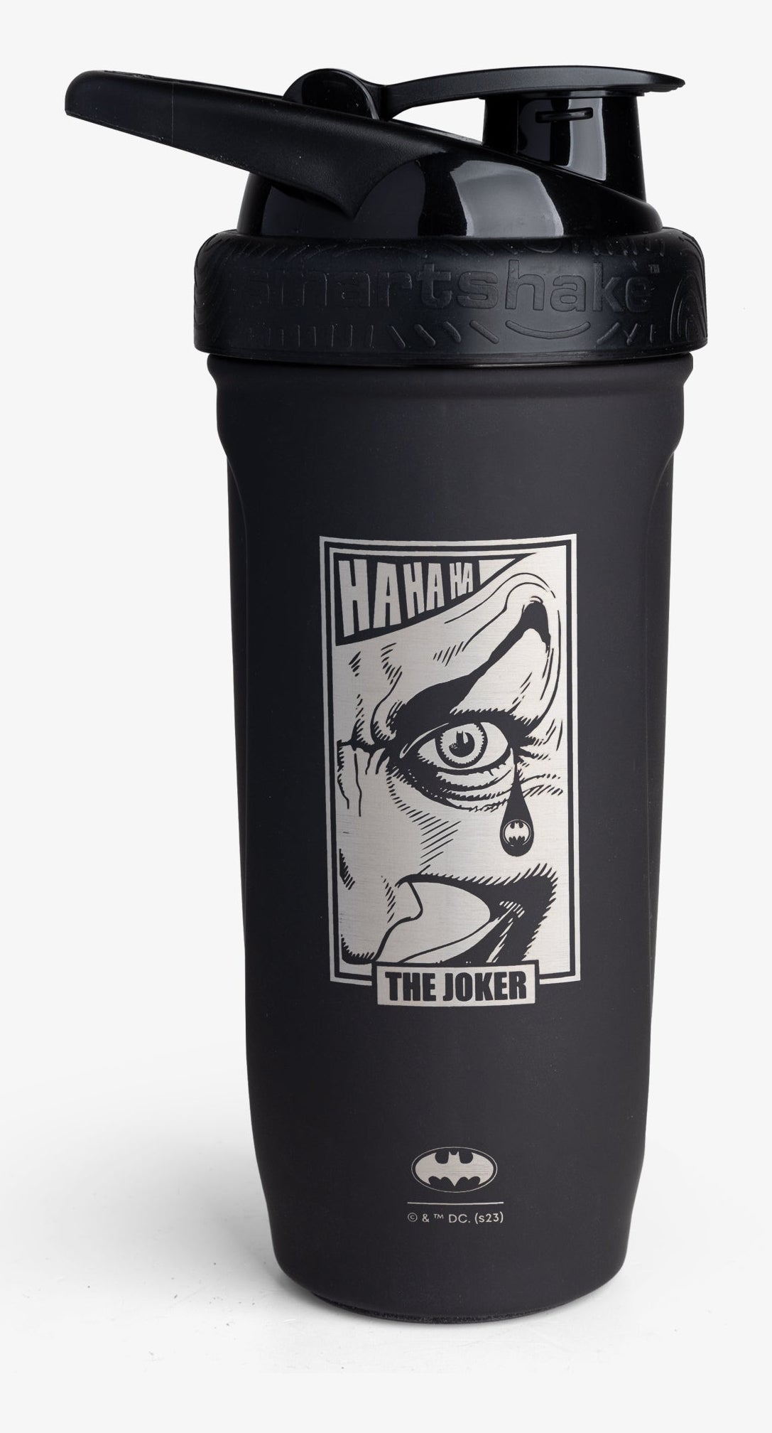 Smartshake Trinkflasche Reforce – 9 dl – Edelstahl, Sportdeckel, auslaufsicher, BPA-frei – The Joker Wanted
