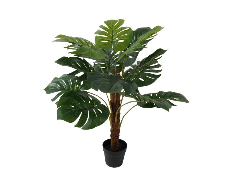 present time Monstera Kunstpflanze – 75 × 98 cm – Kunststoff, grün