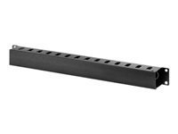 APC 19" 1U Rangierpanel, 483×45 mm – für Easy Rack – schwarz