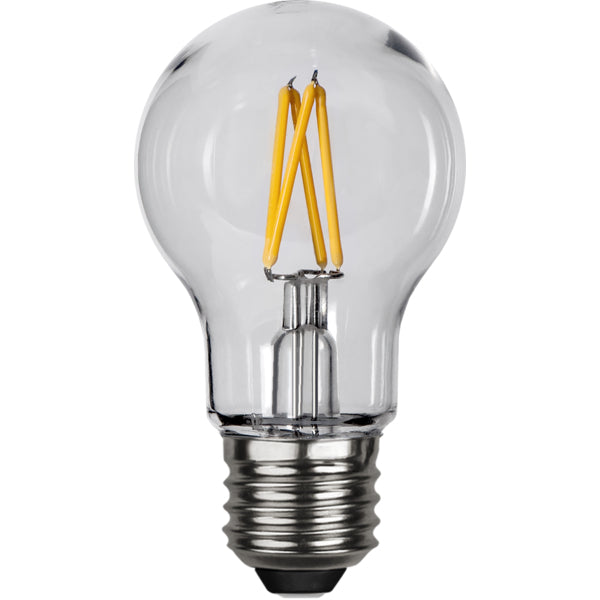 Star Trading LED-Leuchtmittel E27 A-Form – 270 lm, 2,4 W, Warmweiss 2700 K – IP44 – 10 Stk. – Silber