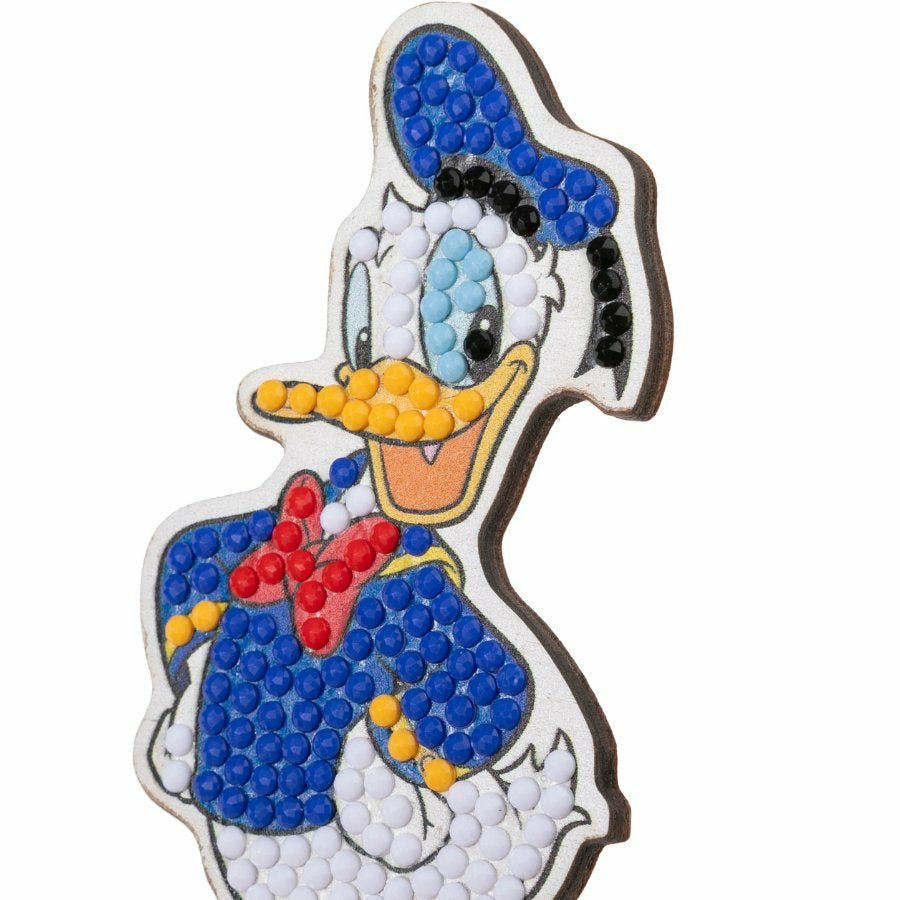 CRAFT Buddy Diamond-Painting-Set – Donald Duck – 8 × 11 cm – ab 6 Jahren