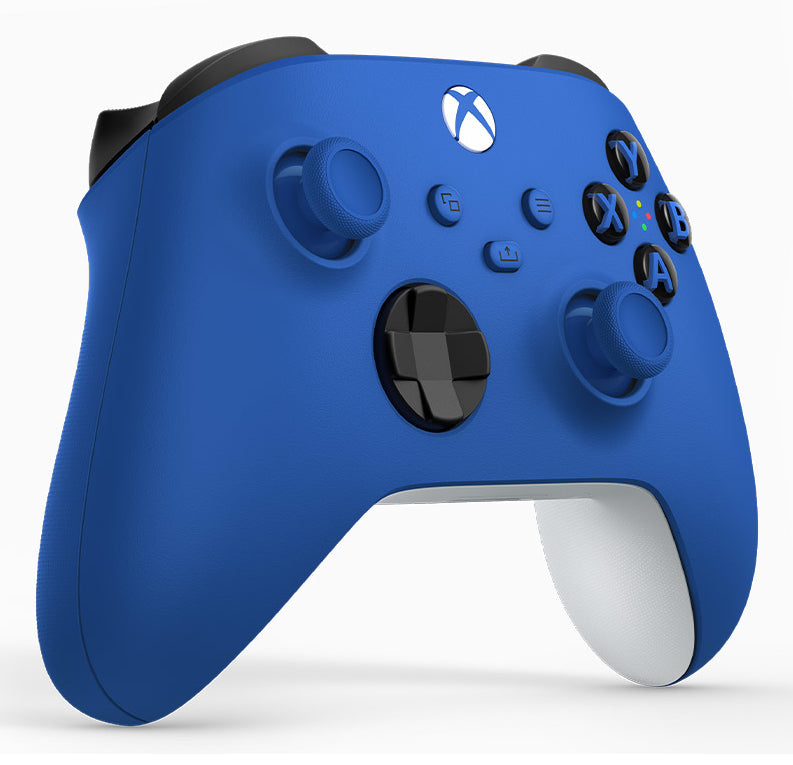 Microsoft Xbox Wireless Controller – Gamepad – Bluetooth, 40 h Akkulaufzeit, für Xbox & PC, Blau/Weiss