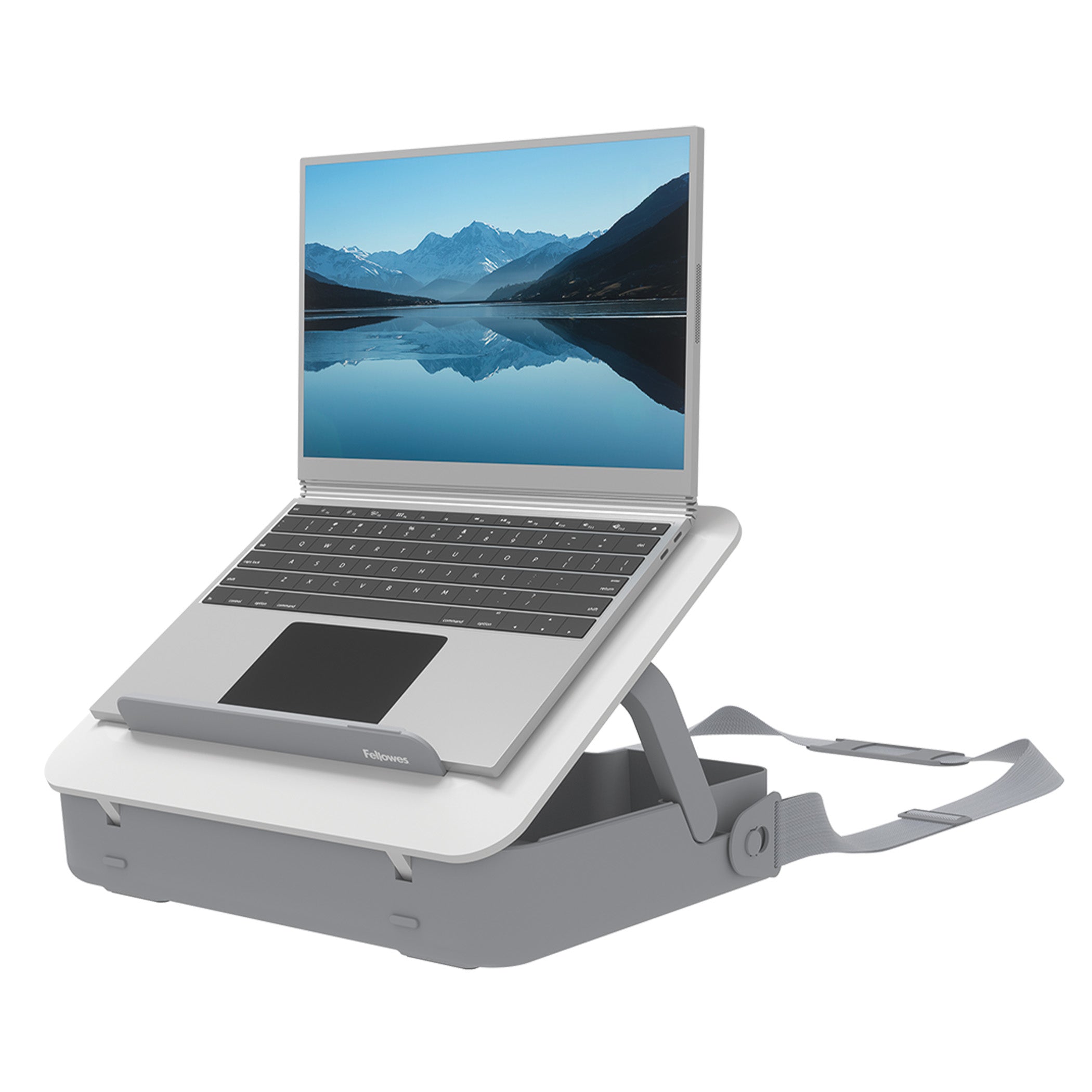 Fellowes BREYTA Laptop-Ständer – für Laptops bis 14", abschliessbar – Weiss